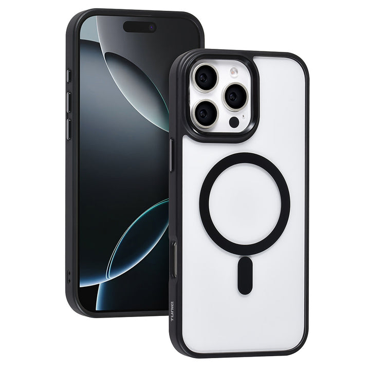 TUNIQ iPhone 16 Pro Max Backcover hoesje - Magsafe - Silicone - Zwart-Hoesjes-Ilumina Benelux