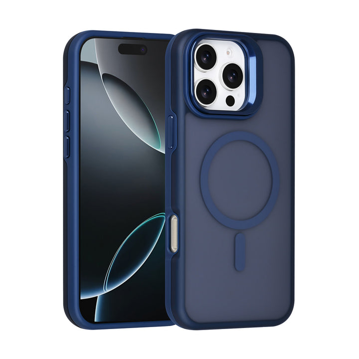 TUNIQ iPhone 16 Pro Max Backcover hoesje - Magsafe - With Camera Stand - Blauw-Hoesjes-Ilumina Benelux