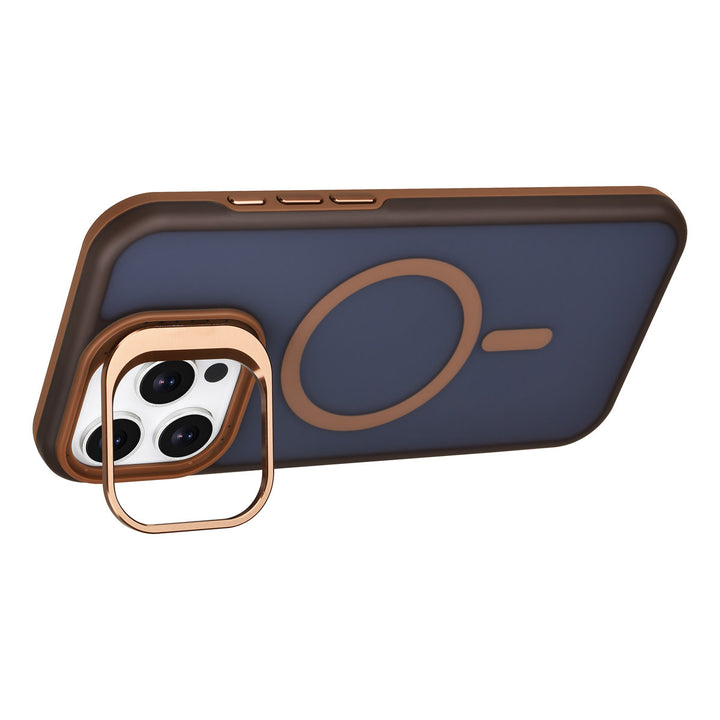 TUNIQ iPhone 16 Pro Max Backcover hoesje - Magsafe - With Camera Stand - Goud-Hoesjes-Ilumina Benelux