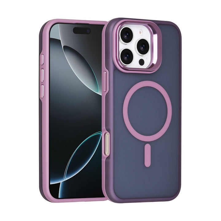 TUNIQ iPhone 16 Pro Max Backcover hoesje - Magsafe - With Camera Stand - Paars-Hoesjes-Ilumina Benelux