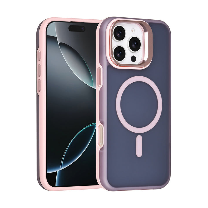 TUNIQ iPhone 16 Pro Max Backcover hoesje - Magsafe - With Camera Stand - Roze-Hoesjes-Ilumina Benelux