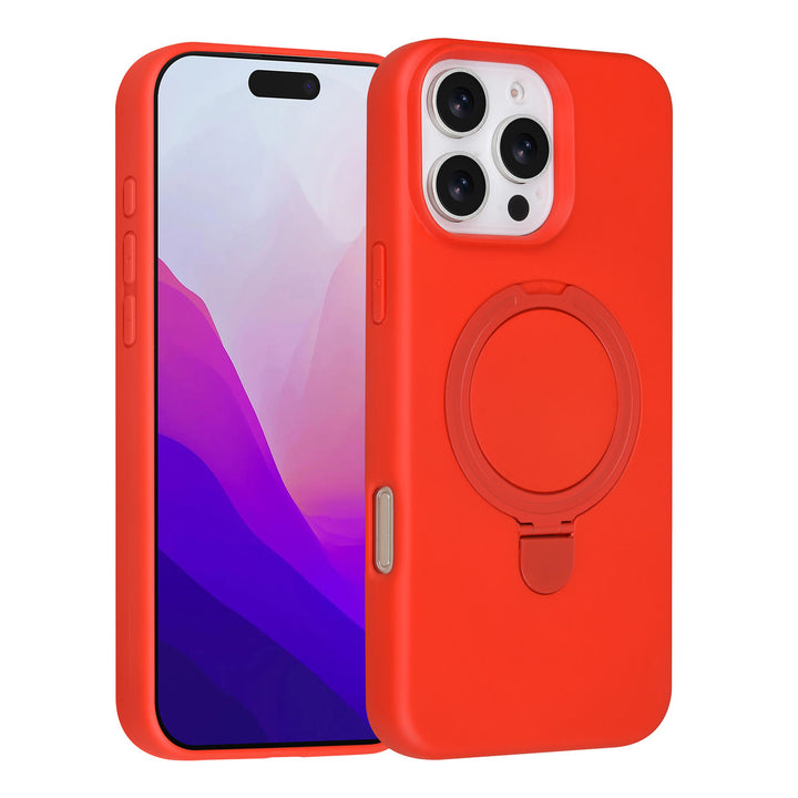 TUNIQ iPhone 16 Pro Max Backcover hoesje - Magsafe With Ring Stand - Hanger - Classic Red-Hoesjes-Ilumina Benelux
