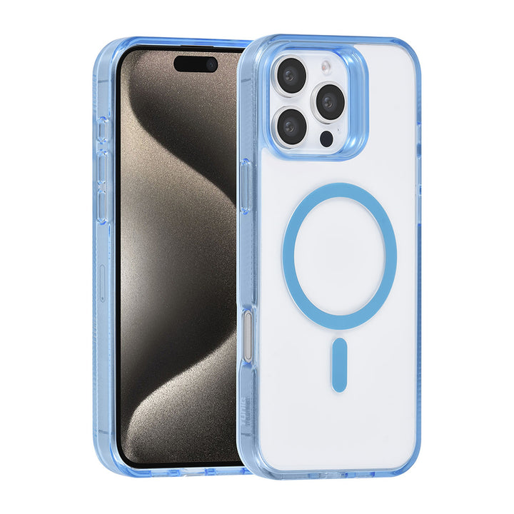 TUNIQ iPhone 16 Pro Max Backcover hoesje Magsafe silicone - Blauw-Hoesjes-Ilumina Benelux