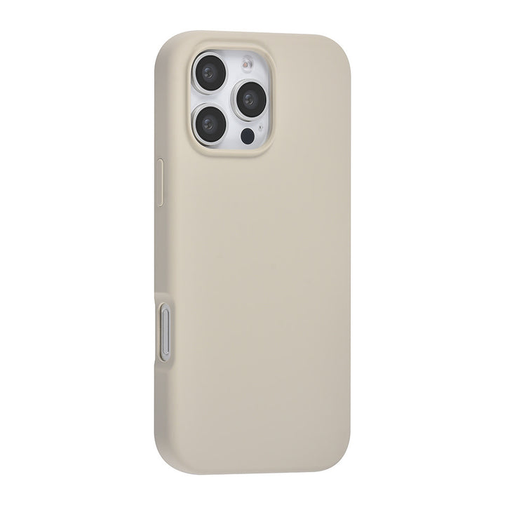 TUNIQ iPhone 16 Pro Max Backcover hoesje Premium Liquid silicone - Beige-Hoesjes-Ilumina Benelux