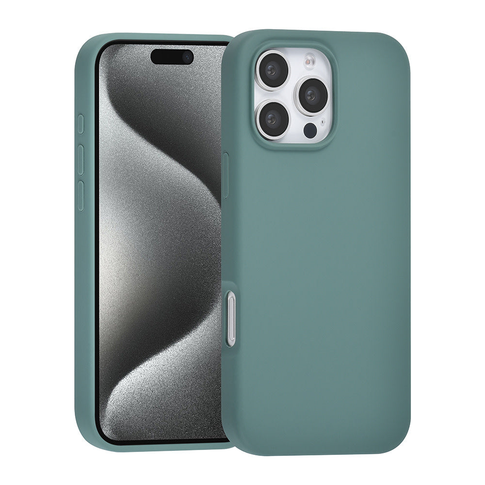 TUNIQ iPhone 16 Pro Max Backcover hoesje Premium Liquid silicone - Groen-Hoesjes-Ilumina Benelux