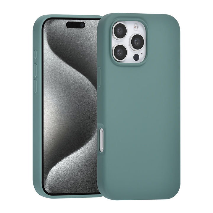 TUNIQ iPhone 16 Pro Max Backcover hoesje Premium Liquid silicone - Groen-Hoesjes-Ilumina Benelux