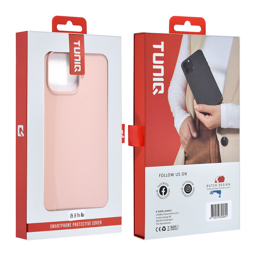 TUNIQ iPhone 16 Pro Max Backcover hoesje Premium Liquid silicone - Roze-Hoesjes-Ilumina Benelux