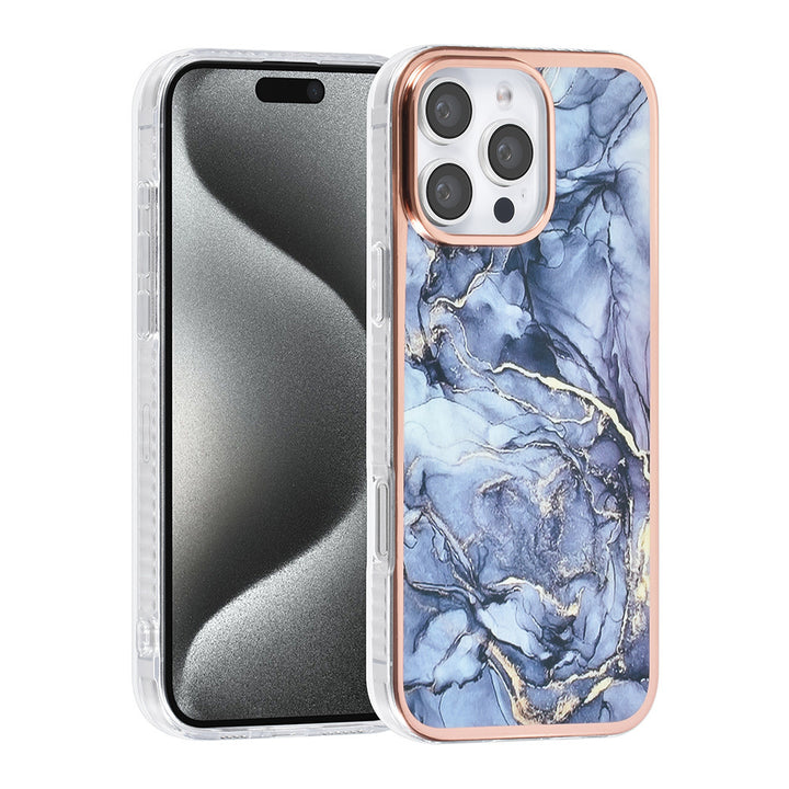 TUNIQ iPhone 16 Pro Max Backcover hoesje Silicone - Marble Grey-Hoesjes-Ilumina Benelux