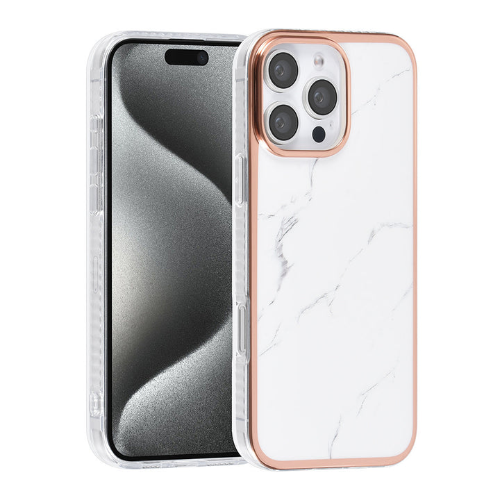 TUNIQ iPhone 16 Pro Max Backcover hoesje Silicone - Marble-Hoesjes-Ilumina Benelux