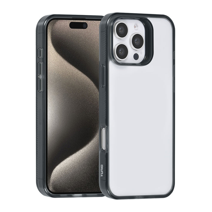 TUNIQ iPhone 16 Pro Max Backcover hoesje Silicone - Zwart-Hoesjes-Ilumina Benelux