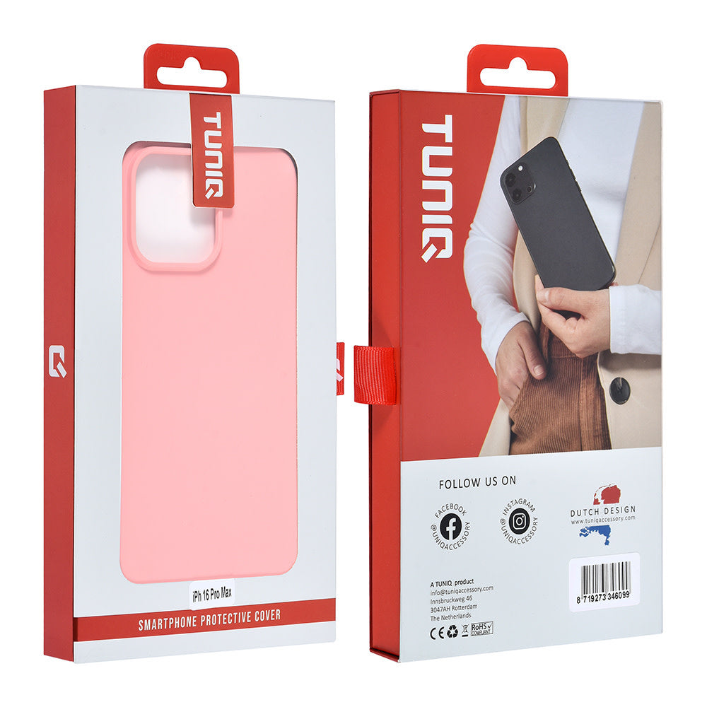 TUNIQ iPhone 16 Pro Max Backcover hoesje - Zalmroze-Hoesjes-Ilumina Benelux