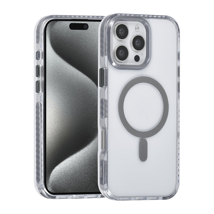 TUNIQ iPhone 16 Pro Max Backcover hoesje neck cord -TPU+PC - Grijs-Hoesjes-Ilumina Benelux