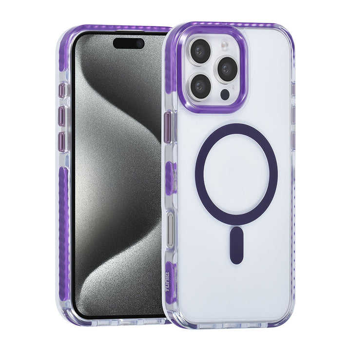 TUNIQ iPhone 16 Pro Max Backcover hoesje neck cord -TPU+PC - Paars-Hoesjes-Ilumina Benelux