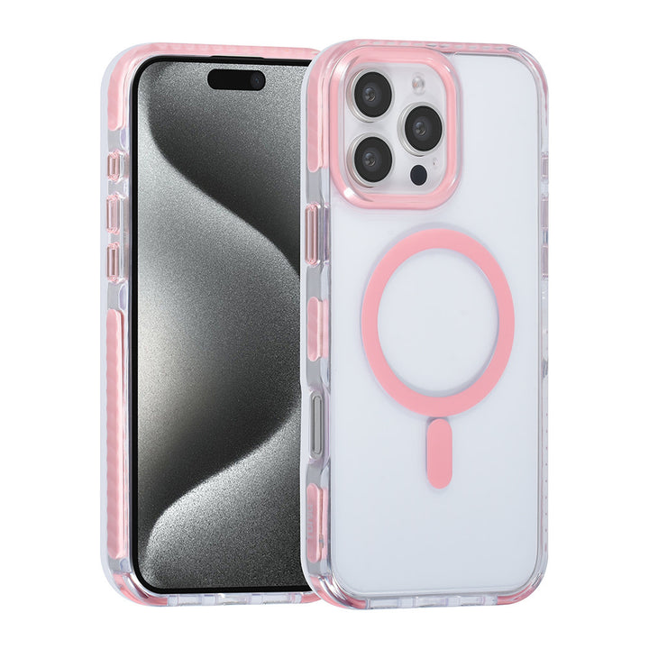 TUNIQ iPhone 16 Pro Max Backcover hoesje neck cord -TPU+PC - Roze-Hoesjes-Ilumina Benelux