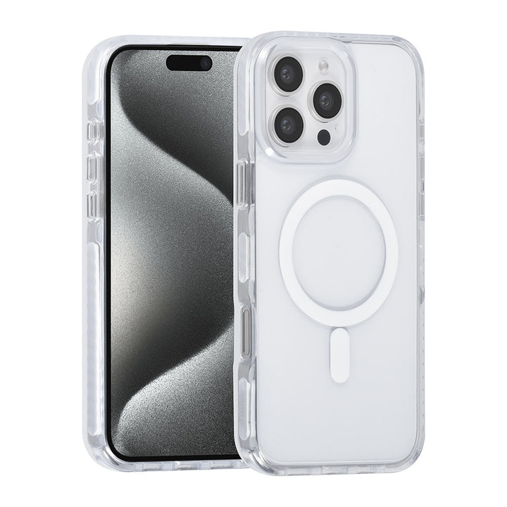 TUNIQ iPhone 16 Pro Max Backcover hoesje neck cord -TPU+PC - Wit-Hoesjes-Ilumina Benelux