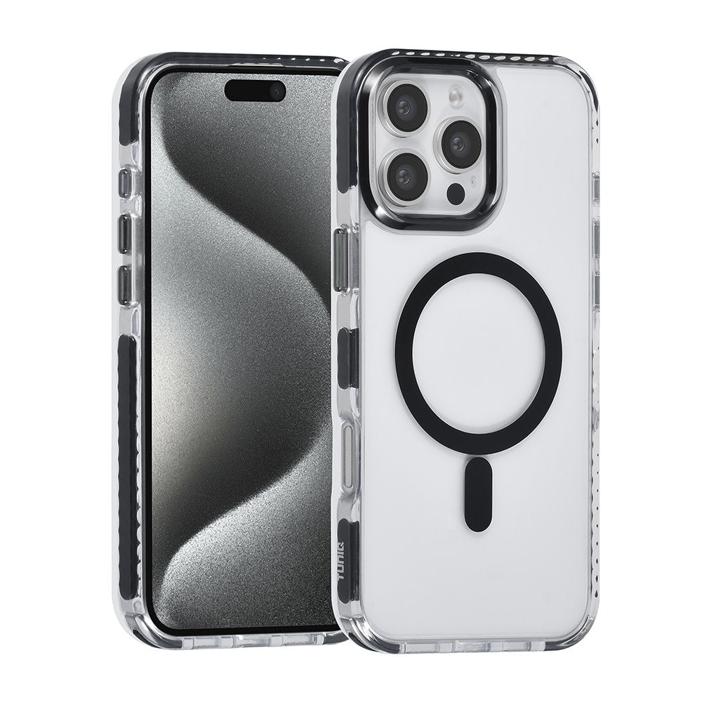 TUNIQ iPhone 16 Pro Max Backcover hoesje neck cord -TPU+PC - Zwart-Hoesjes-Ilumina Benelux