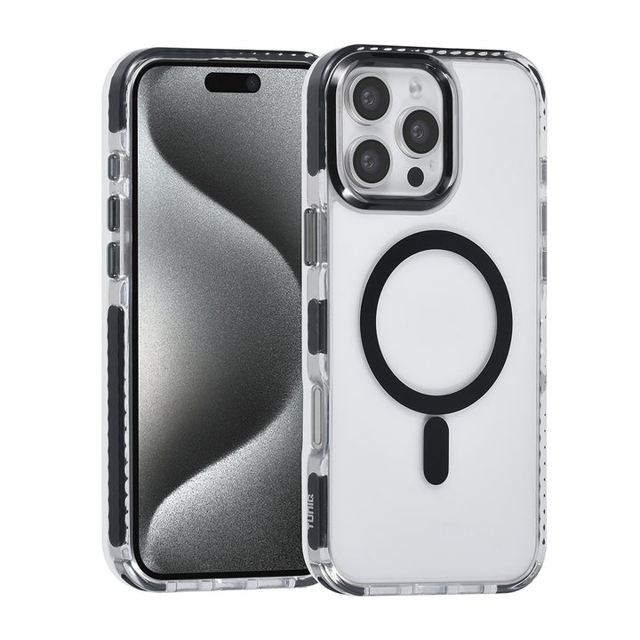 TUNIQ iPhone 16 Pro Max Backcover hoesje neck cord -TPU+PC - Zwart-Hoesjes-Ilumina Benelux