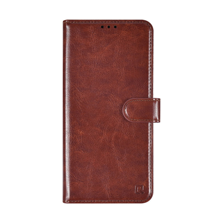 TUNIQ iPhone 16 Pro Max Book Case hoesje Pasjeshouder voor 3 pasjes - Hanger - Bruin-Hoesjes-Ilumina Benelux