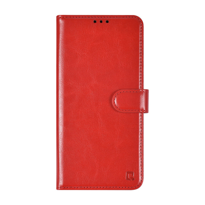 TUNIQ iPhone 16 Pro Max Book Case hoesje Pasjeshouder voor 3 pasjes - Hanger - Rood-Hoesjes-Ilumina Benelux