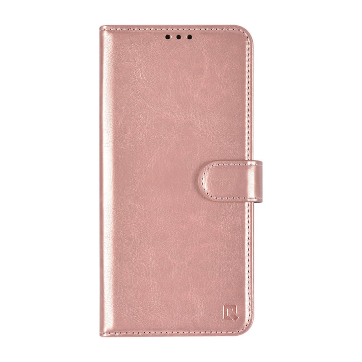 TUNIQ iPhone 16 Pro Max Book Case hoesje Pasjeshouder voor 3 pasjes - Hanger - Rose Gold-Hoesjes-Ilumina Benelux