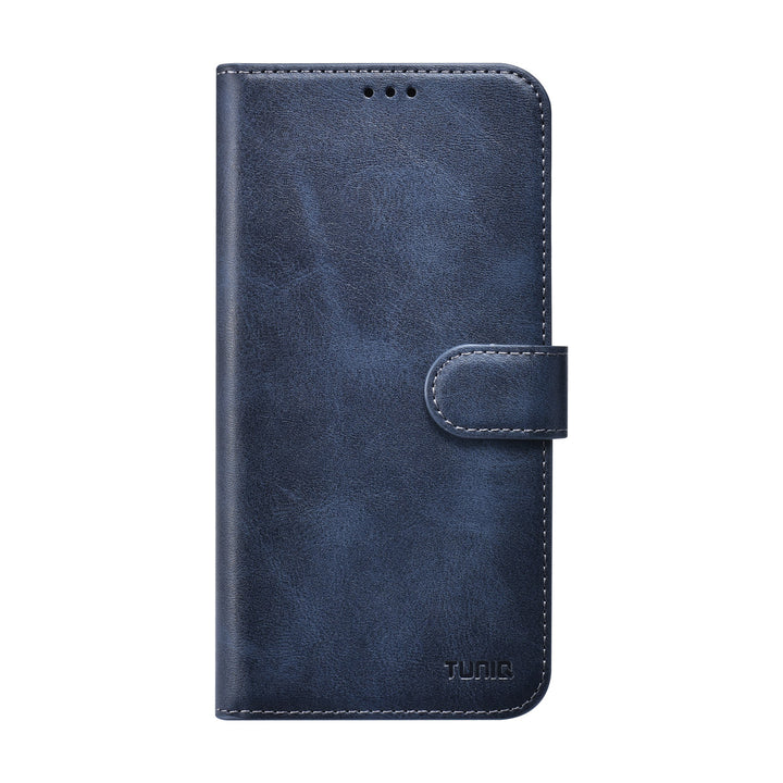 TUNIQ iPhone 16 Pro Max Book Case hoesje - Pasjeshouder voor 3 pasjes - met afneembaar magnetisch hoesje - Blauw-Hoesjes-Ilumina Benelux
