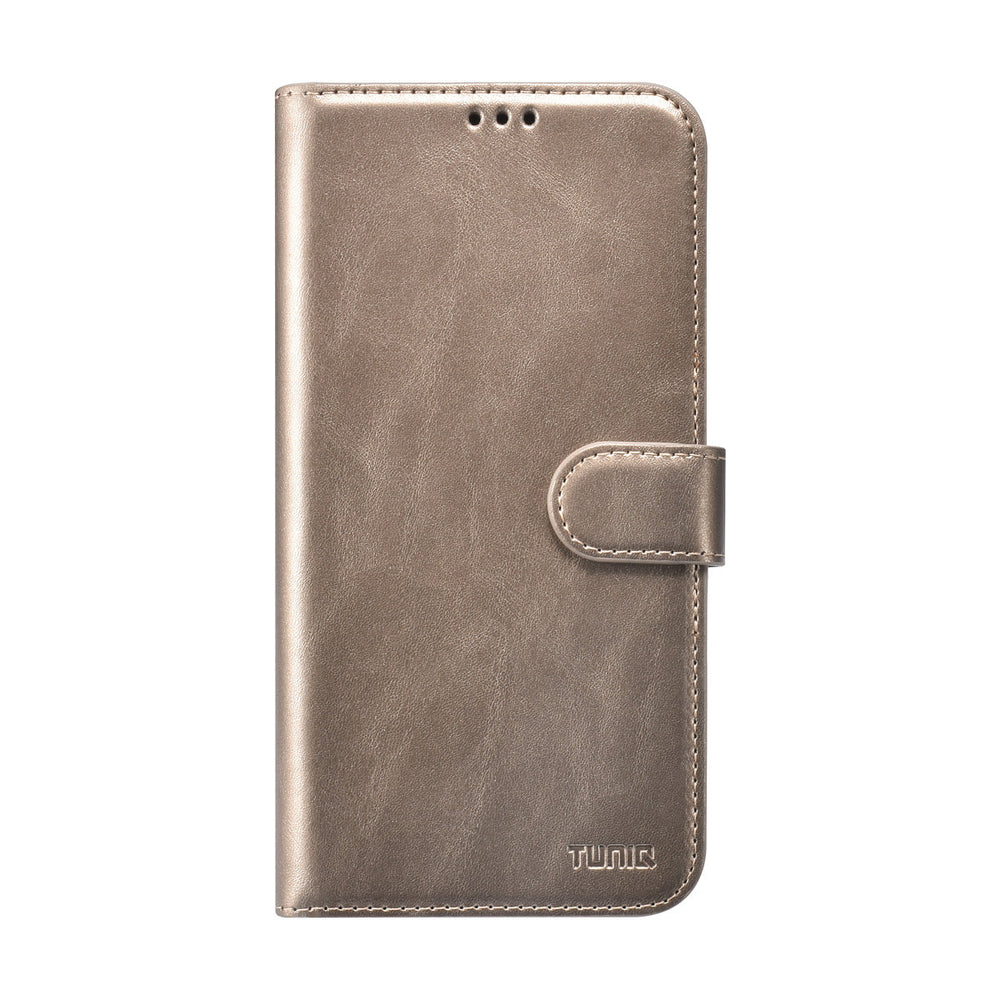 TUNIQ iPhone 16 Pro Max Book Case hoesje - Pasjeshouder voor 3 pasjes - met afneembaar magnetisch hoesje - Goud-Hoesjes-Ilumina Benelux