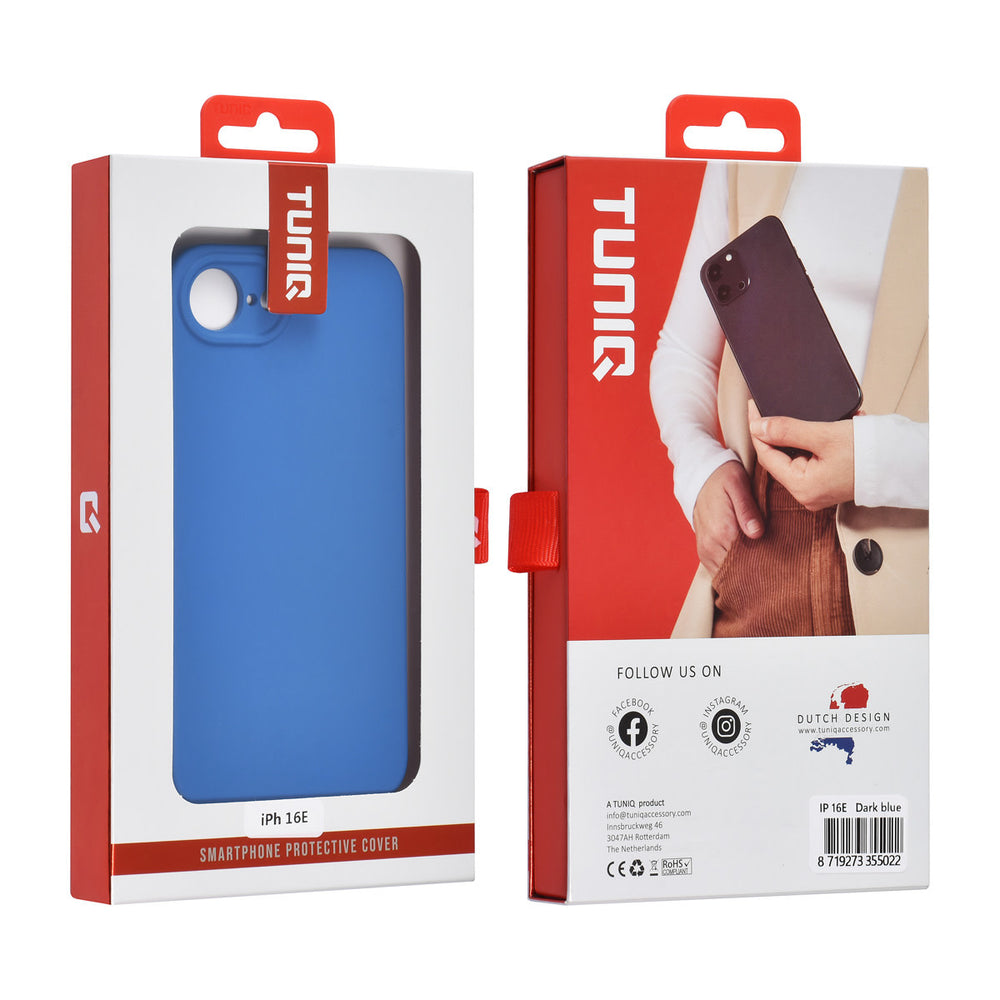 TUNIQ iPhone 16e Backcover hoesje - Diepblauw-Hoesjes-Ilumina Benelux