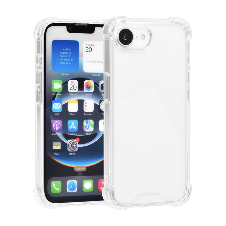 TUNIQ iPhone 16e Backcover hoesje - Transparant - Antishock-Hoesjes-Ilumina Benelux