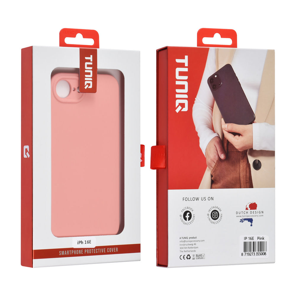 TUNIQ iPhone 16e Backcover hoesje - Zalmroze-Hoesjes-Ilumina Benelux