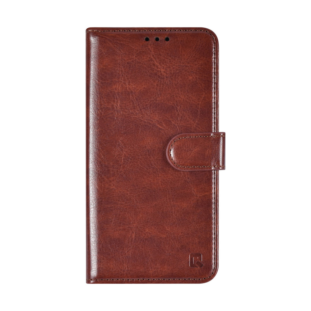 TUNIQ iPhone 16e Book Case hoesje - Pasjeshouder voor 3 pasjes - Hanger - Bruin-Hoesjes-Ilumina Benelux