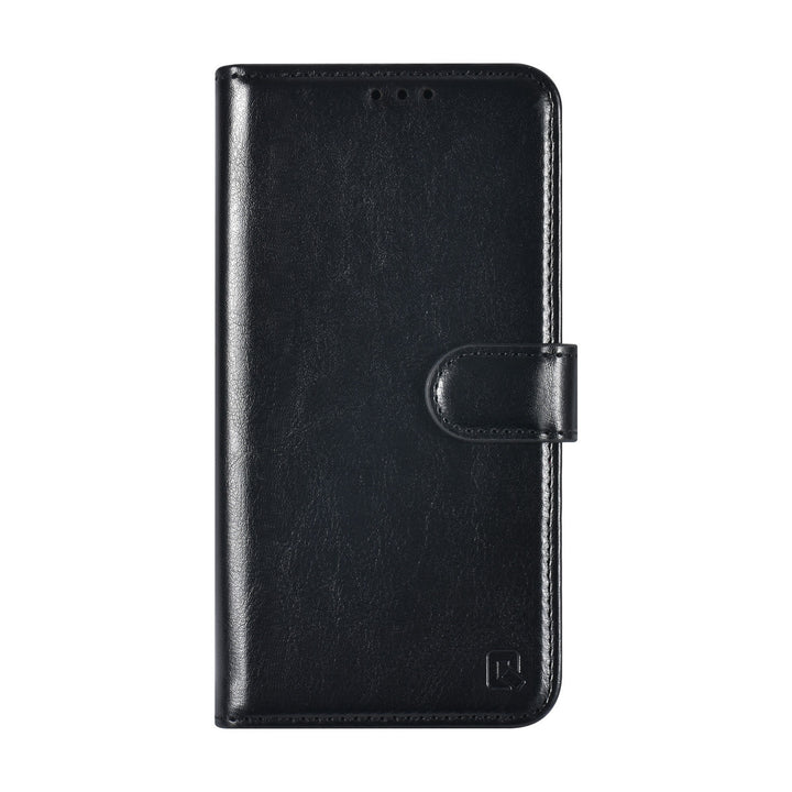 TUNIQ iPhone 16e Book Case hoesje - Pasjeshouder voor 3 pasjes - Hanger - Zwart-Hoesjes-Ilumina Benelux