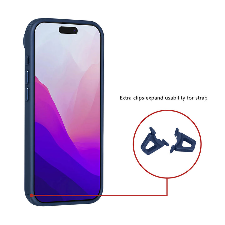 TUNIQ iPhone Air Backcover hoesje - Magsafe - Carbon Fiber - Shockproof - Blauw-Hoesjes-Ilumina Benelux