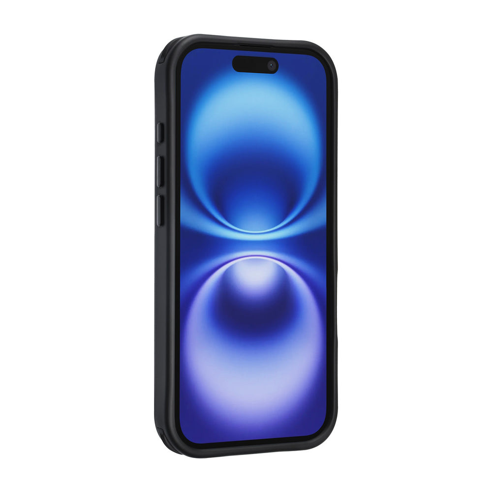 TUNIQ iPhone 17 Backcover hoesje - Built-in Ring Stand - Antishock - Zwart-Hoesjes-Ilumina Benelux
