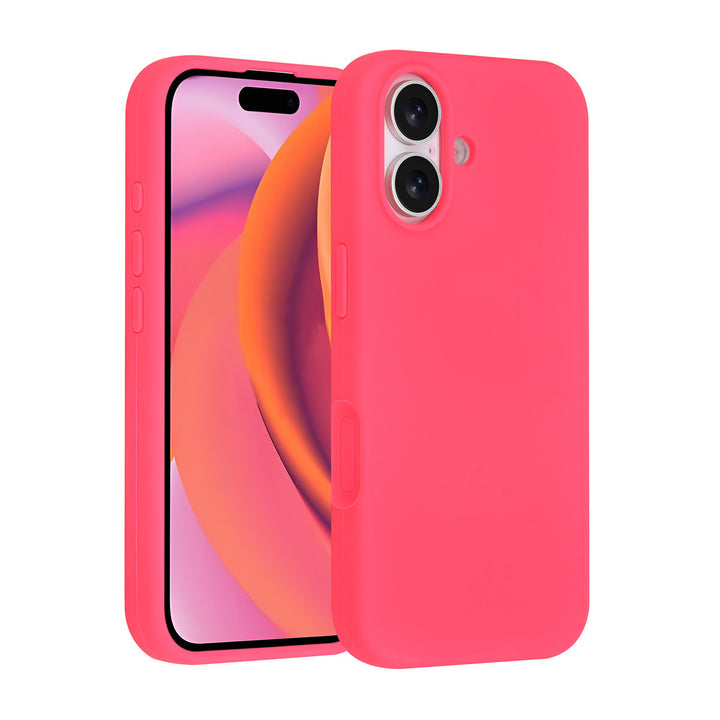 TUNIQ iPhone 17 Backcover hoesje - Full Silicone - Felroze-Hoesjes-Ilumina Benelux