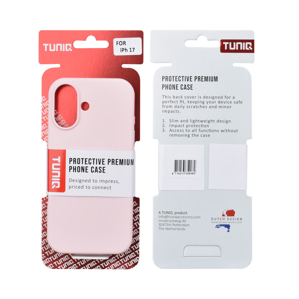 TUNIQ iPhone 17 Backcover hoesje - Full Silicone - Roze-Hoesjes-Ilumina Benelux