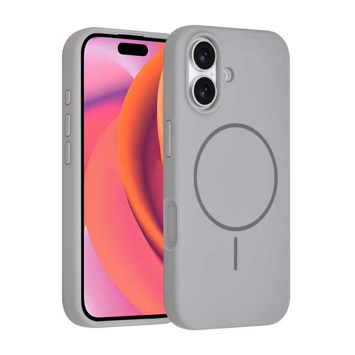 TUNIQ iPhone 17 Backcover hoesje - Magsafe - Full Silicone - Grijs-Hoesjes-Ilumina Benelux