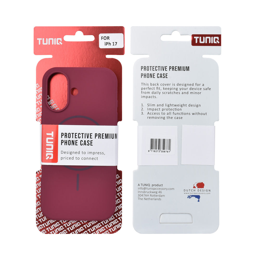 TUNIQ iPhone 17 Backcover hoesje - Magsafe - Full Silicone - Paars-Hoesjes-Ilumina Benelux