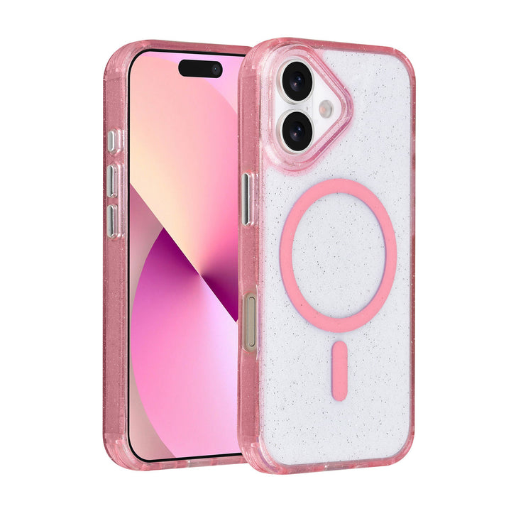 TUNIQ iPhone 17 Backcover hoesje - Magsafe - Glitter - Hanger - Roze-Hoesjes-Ilumina Benelux