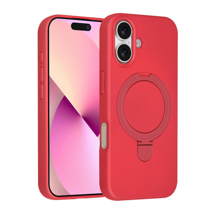 TUNIQ iPhone 17 Backcover hoesje - Magsafe With Ring Stand - Hanger - Cherry Red-Hoesjes-Ilumina Benelux