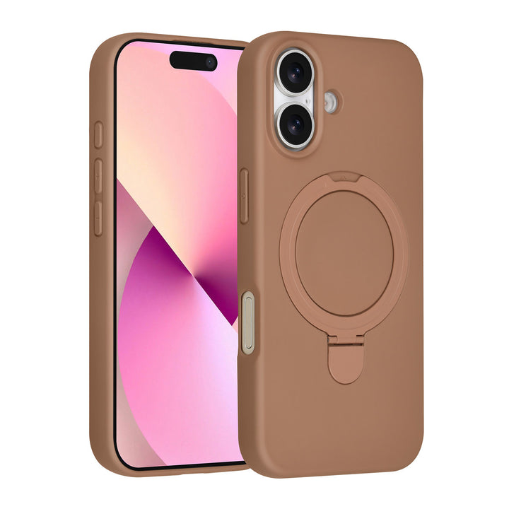 TUNIQ iPhone 17 Backcover hoesje - Magsafe With Ring Stand - Hanger - Desert Brown-Hoesjes-Ilumina Benelux