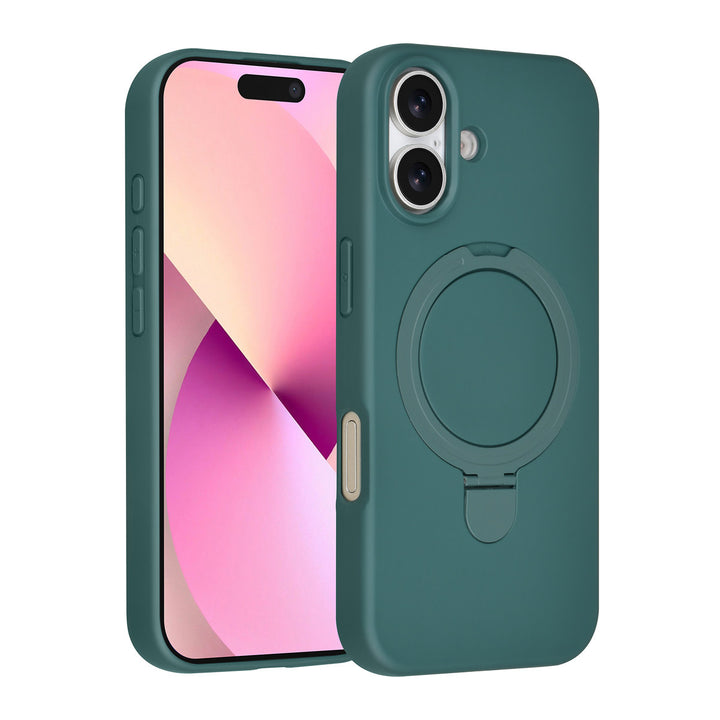 TUNIQ iPhone 17 Backcover hoesje - Magsafe With Ring Stand - Hanger - DonkerGroen-Hoesjes-Ilumina Benelux