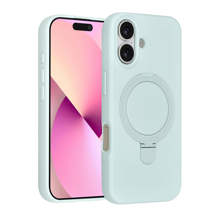 TUNIQ iPhone 17 Backcover hoesje - Magsafe With Ring Stand - Hanger - Mint Green-Hoesjes-Ilumina Benelux