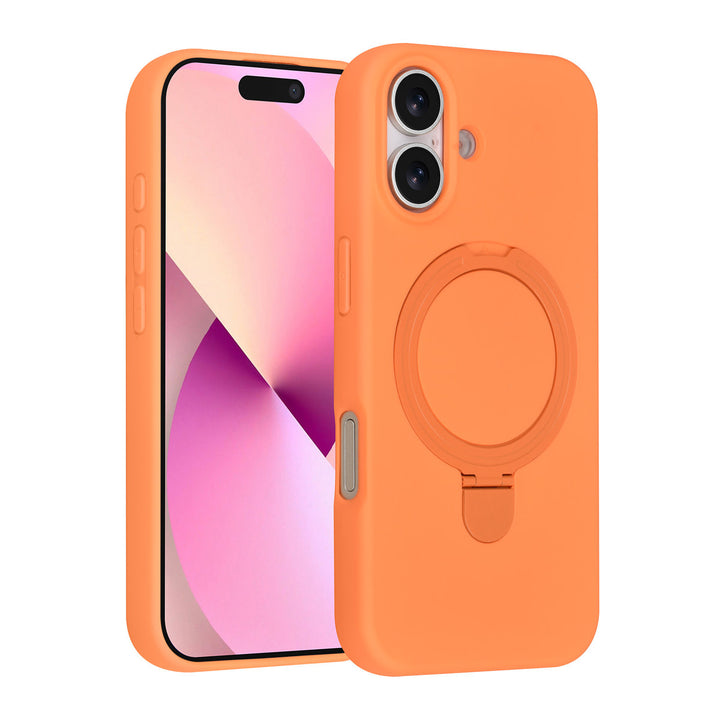 TUNIQ iPhone 17 Backcover hoesje - Magsafe With Ring Stand - Hanger - Tangerine Orange-Hoesjes-Ilumina Benelux