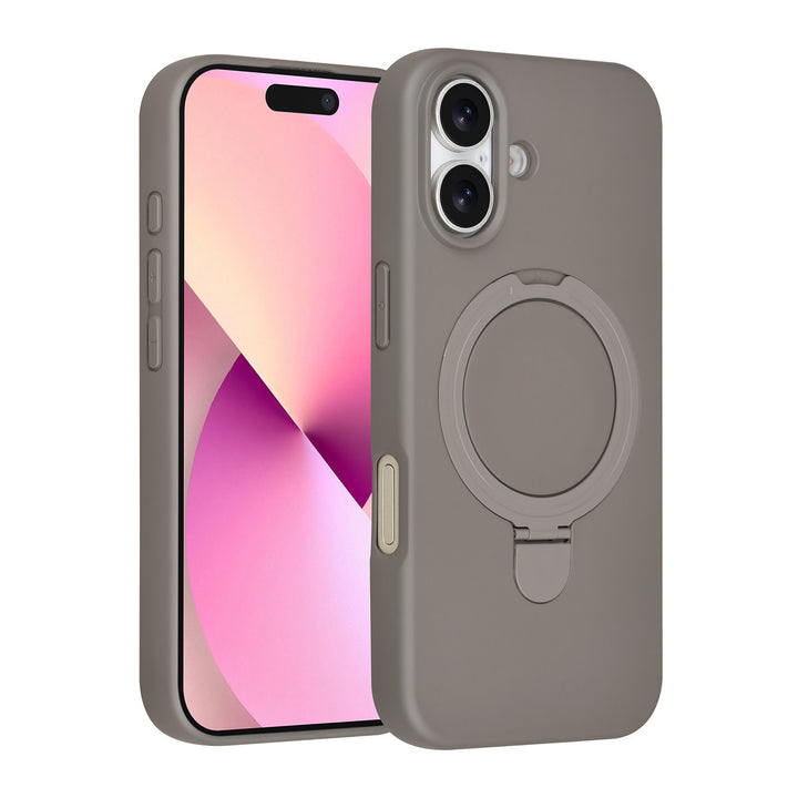 TUNIQ iPhone 17 Backcover hoesje - Magsafe With Ring Stand - Hanger - Titanium Grey-Hoesjes-Ilumina Benelux