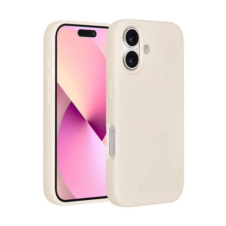 TUNIQ iPhone 17 Backcover hoesje - Premium Liquid Silicon - Beige-Hoesjes-Ilumina Benelux