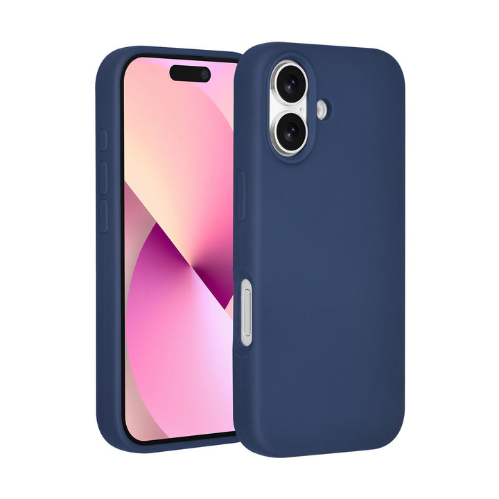 TUNIQ iPhone 17 Backcover hoesje - Premium Liquid Silicon - DonkerBlauw-Hoesjes-Ilumina Benelux