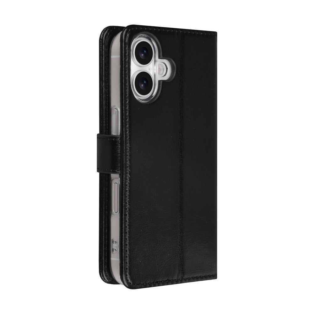 TUNIQ iPhone 17 Book Case hoesje - Pasjeshouder voor 3 pasjes - Magneetsluiting - Hanger - Zwart-Hoesjes-Ilumina Benelux