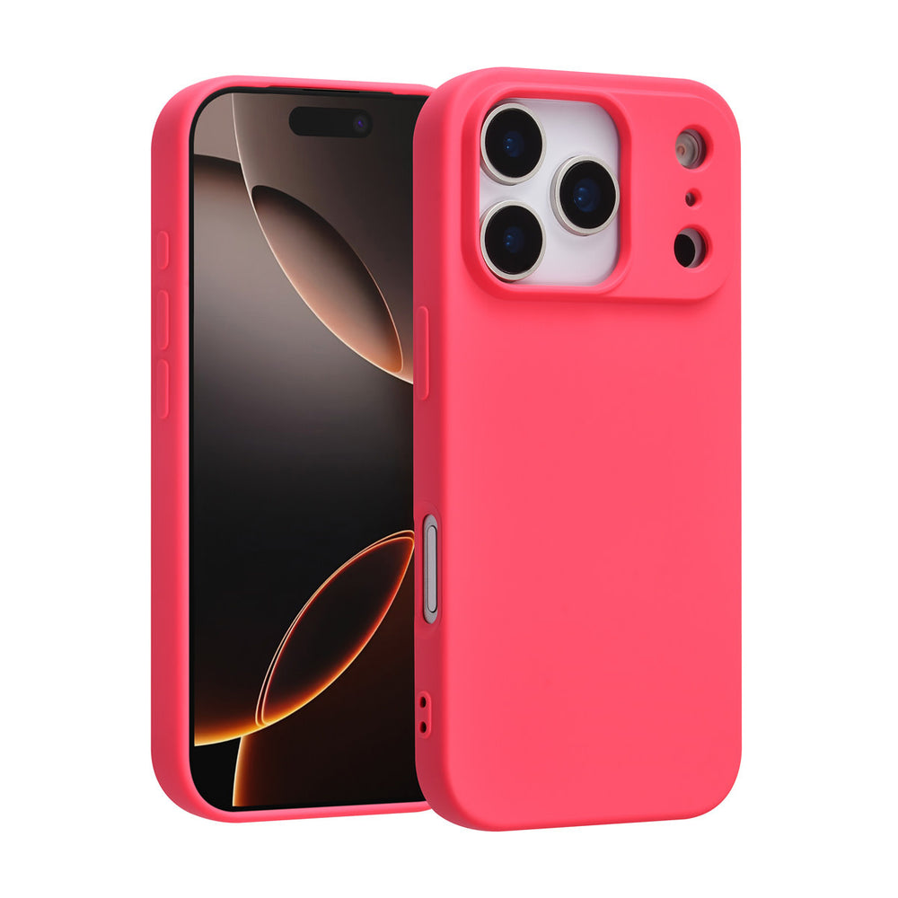 TUNIQ iPhone 17 Pro Backcover hoesje - Felroze-Hoesjes-Ilumina Benelux