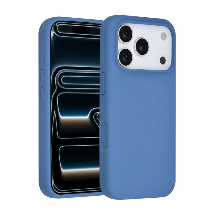 TUNIQ iPhone 17 Pro Backcover hoesje - Full Silicone - Blauw-Hoesjes-Ilumina Benelux