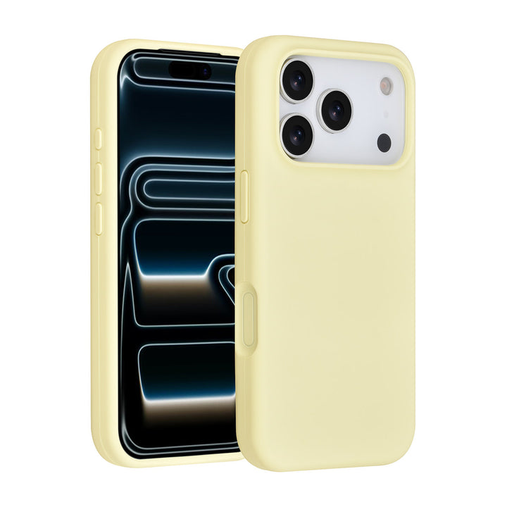 TUNIQ iPhone 17 Pro Backcover hoesje - Full Silicone - Geel-Hoesjes-Ilumina Benelux